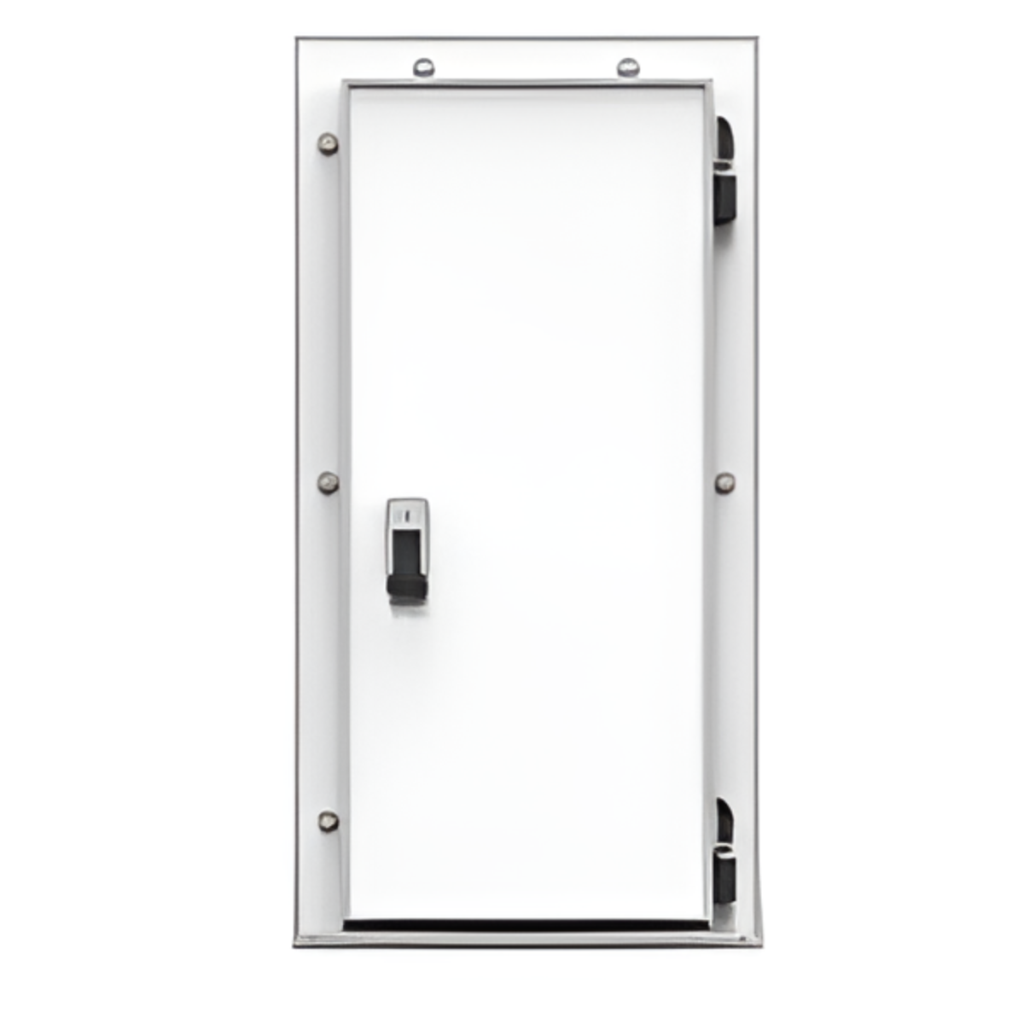 Дверь холодильная распашная одностворчатая НТ-РДО-800*1900/80 (с металлической рамой)