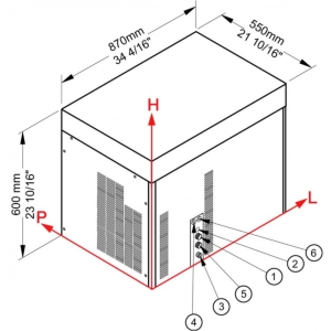 Льдогенератор Brema MUSTER 250A (чешуя) - Изображение 3