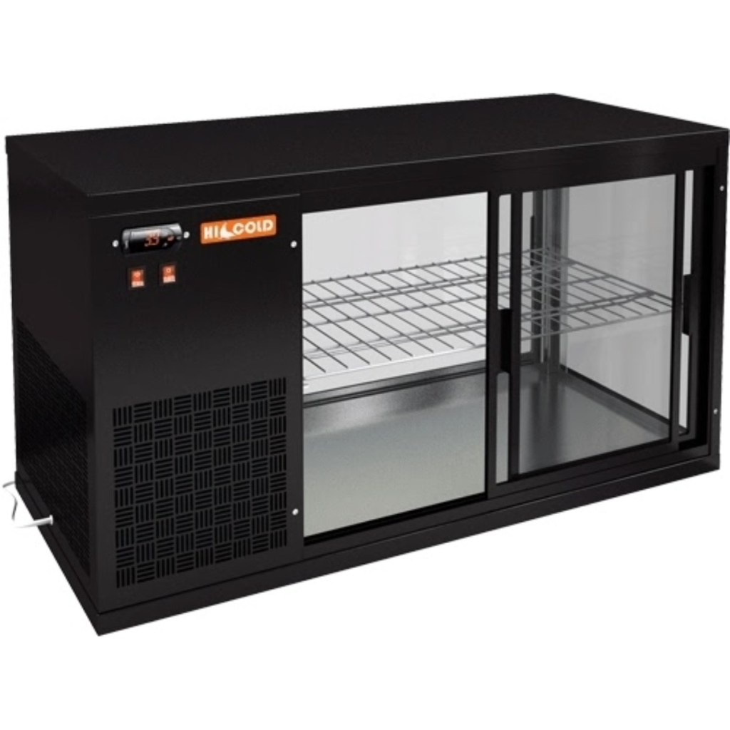 Витрина холодильная настольная HICOLD VRL 1100 L Black