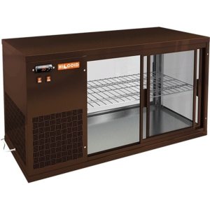 Витрина холодильная настольная HICOLD VRL 1300 L Brown