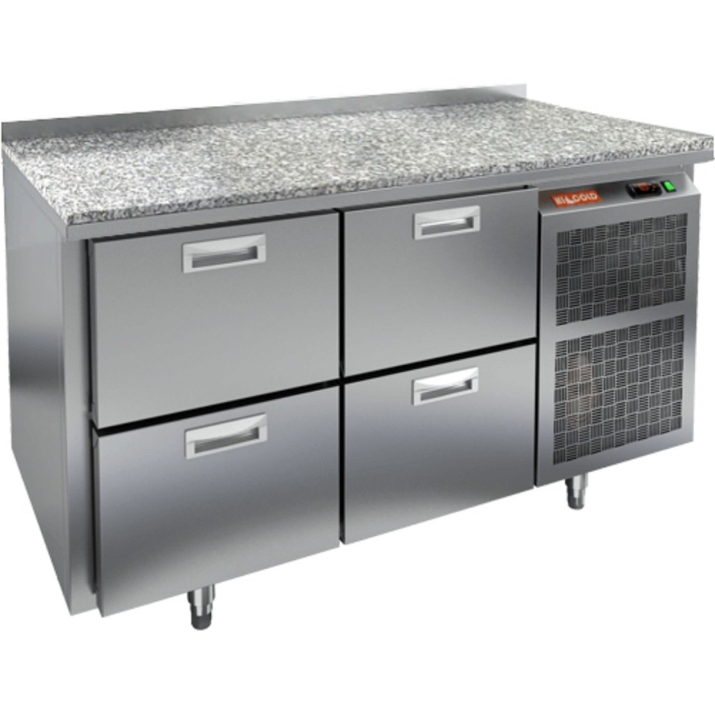 Стол холодильный среднетемпературный HiCold GN 22/TN камень
