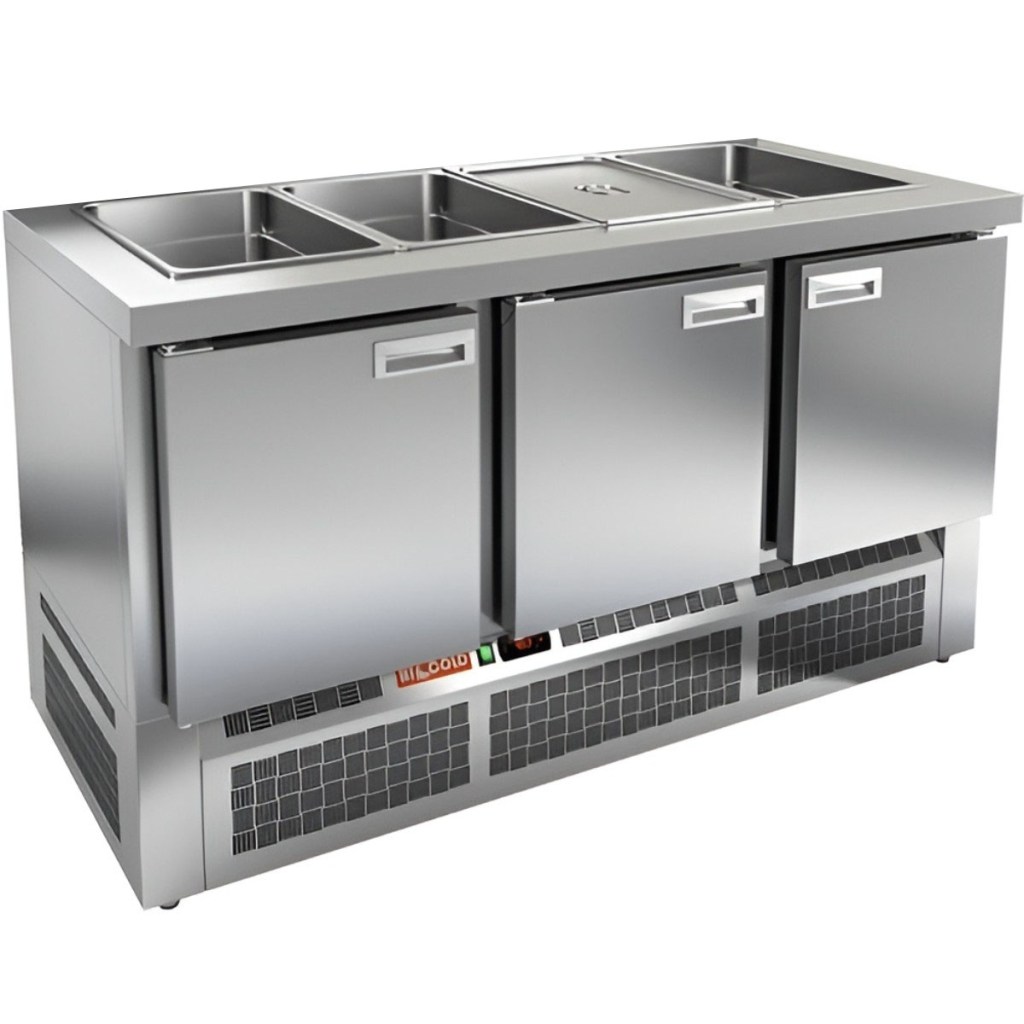 Стол холодильный для салатов HiCold SLE3-111GN О без крышки 