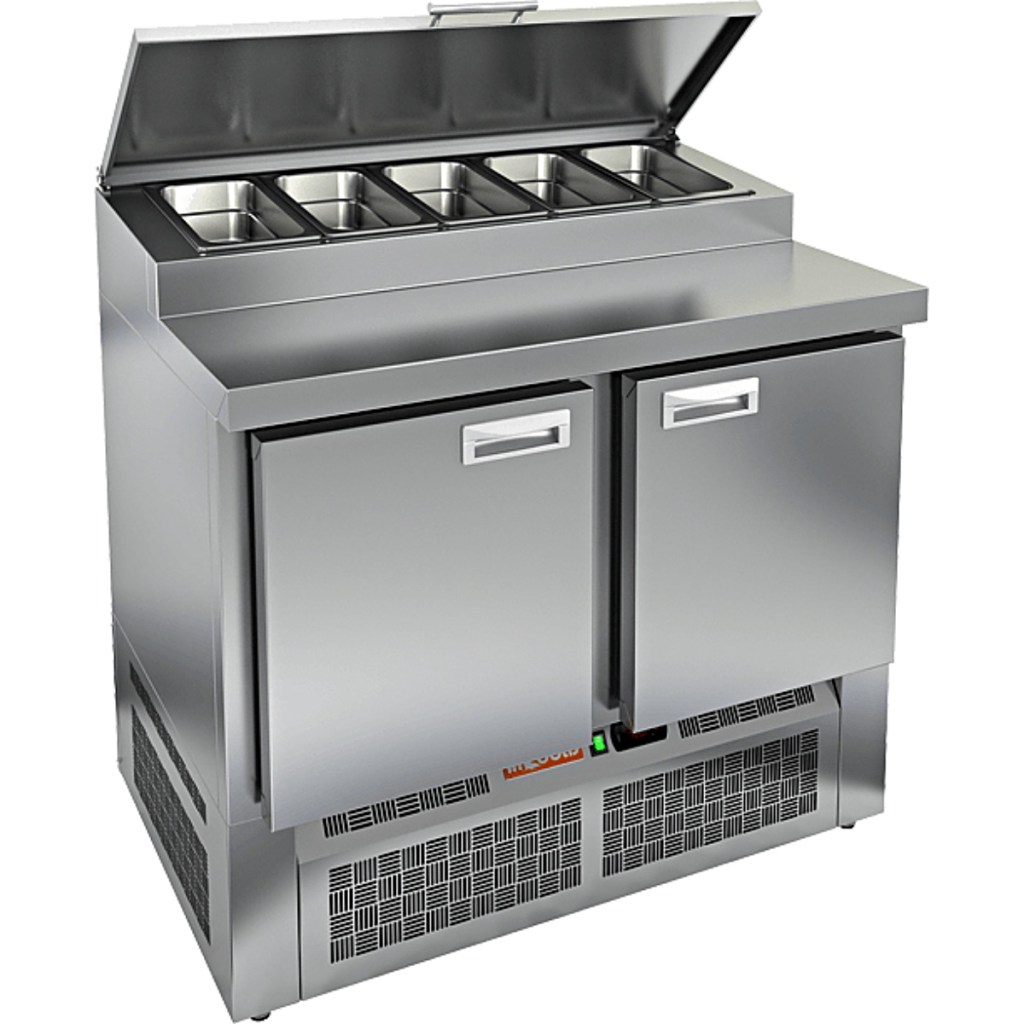 Стол холодильный для пиццы HiCold PZE1-11GN (1/3) М