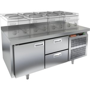 Стол охлаждаемый HiCold GN 12/TN LT под тепловое оборудование