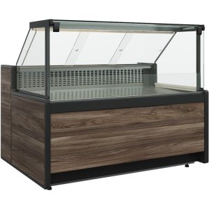 Витрина холодильная Carboma GC111 SV 2,5-1 (1008 Темный дуб) (без боковин)