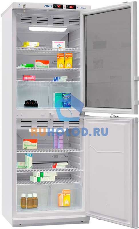 Холодильник фармацевтический Pozis ХФД-280 1 стекл, 1 металл