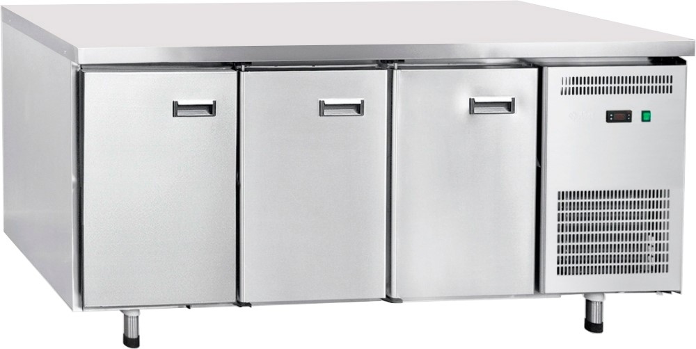 Стол холодильный Abat СХС-70-02 без борта (ящики 1/2, ящики 1/2, дверь)