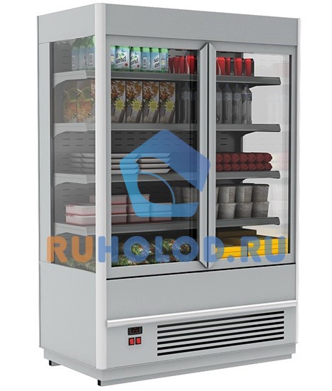Горка холодильная Полюс Carboma FC 20-07 VV 1,0-1 (распашные двери) (CUBA FC20-07)