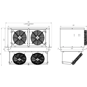 Моноблок холодильный низкотемпературный Intercold МLCM-214 FT T (опция -30° С) - Изображение 3