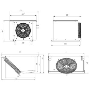 Сплит-система холодильная среднетемпературная Intercold MCM 110 FT - Изображение 2