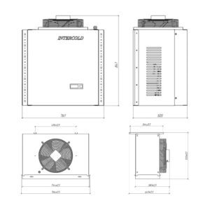 Сплит-система холодильная низкотемпературная Intercold LCM 434 PR FT (опция -30° С) - Изображение 4